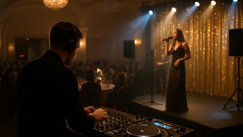 Capodanno con musica a Genova: musica live o DJ set DJ o cantante in una sala eventi per Capodanno